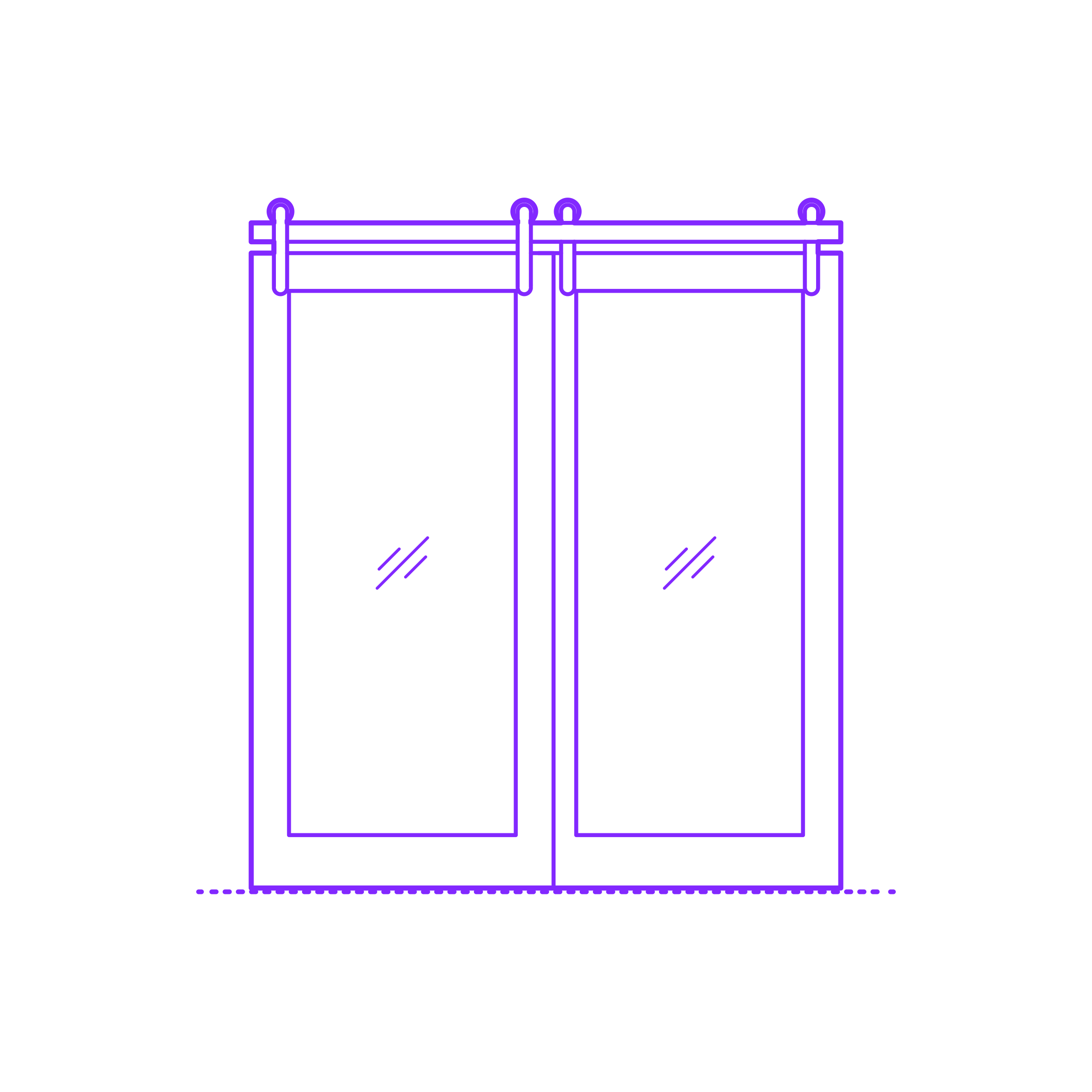 Buildings Surface Mounted Doors Bypassing Glass 1 Panel Outline Svg Vector Free Vectors